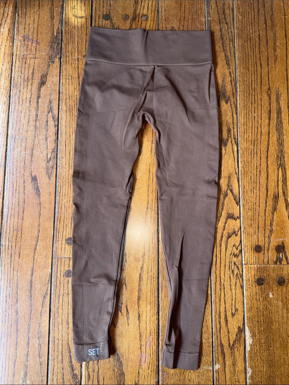 Set Active seamless brown leggings size medium - Picture 5 of 5